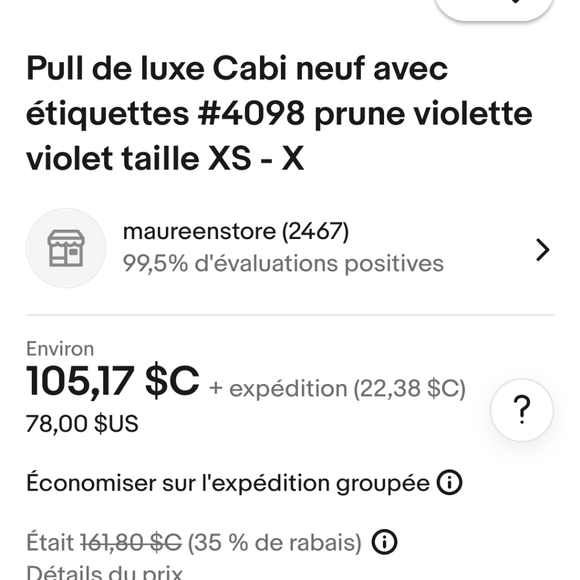 Cabi pullover size s - Picture 5 of 5